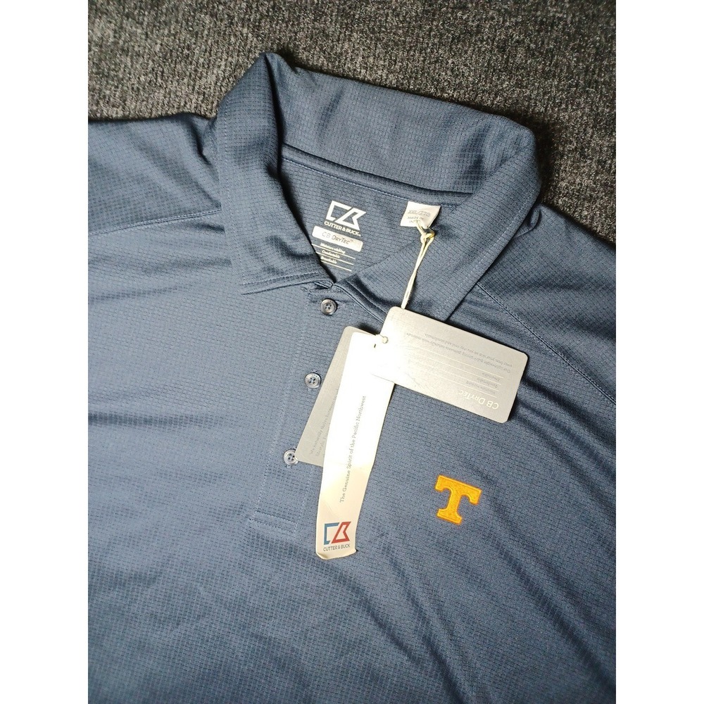 Cutter & Buck DryTec Mens XXL Tennessee Volunteers SS Polo Team117 Logo